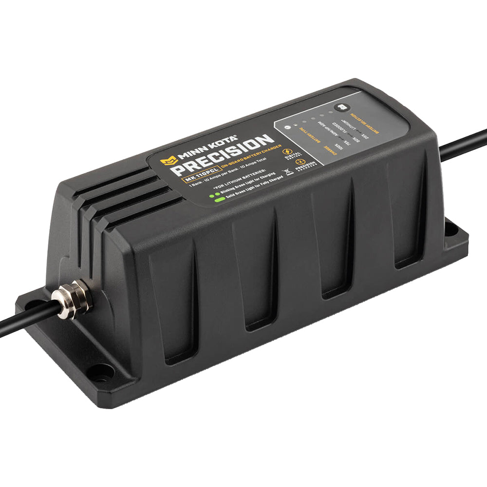 Minn Kota On-Board Precision Charger MK-110 PCL 1 Bank x 10 AMP LI Optimized Charger [1831101] - BuoyMart.com  Battery Chargers Minn Kota