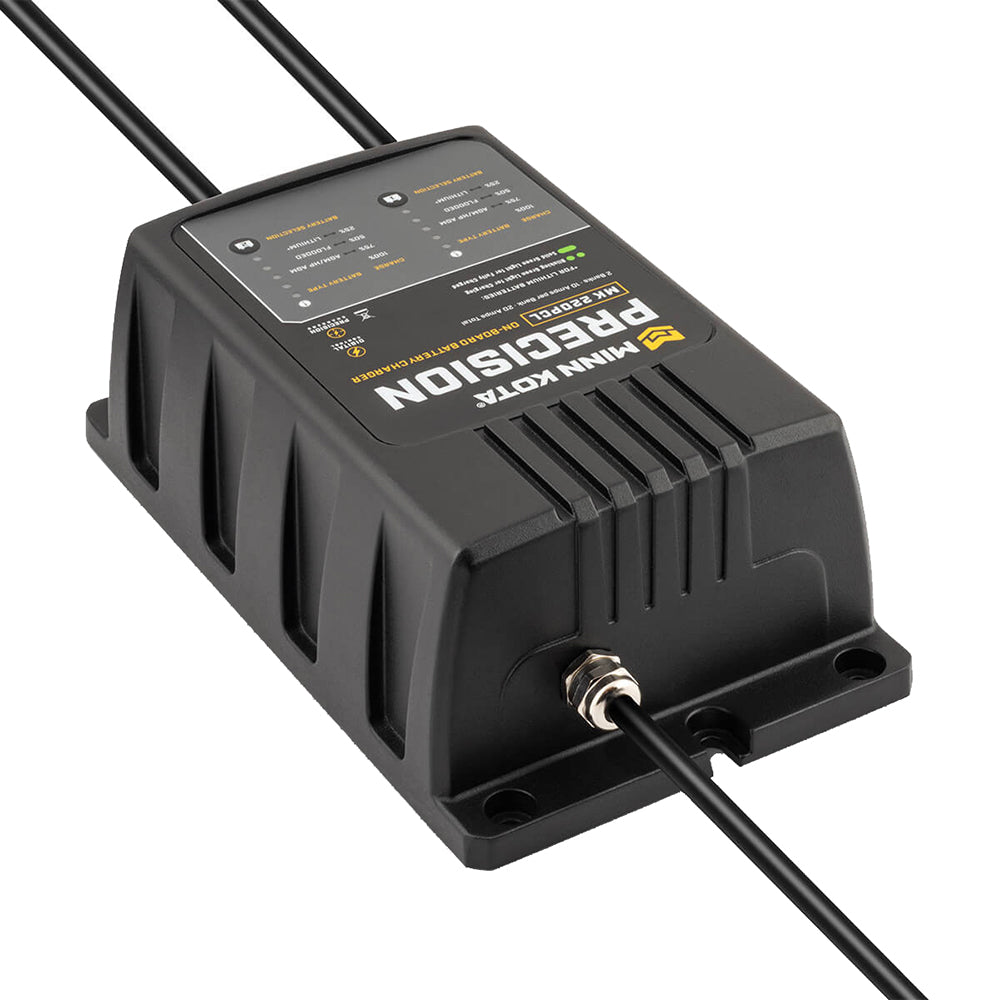 Minn Kota On-Board Precision Charger MK-220 PCL 2 Bank x 10 AMP LI Optimized Charger [1832201] - BuoyMart.com  Battery Chargers Minn Kota