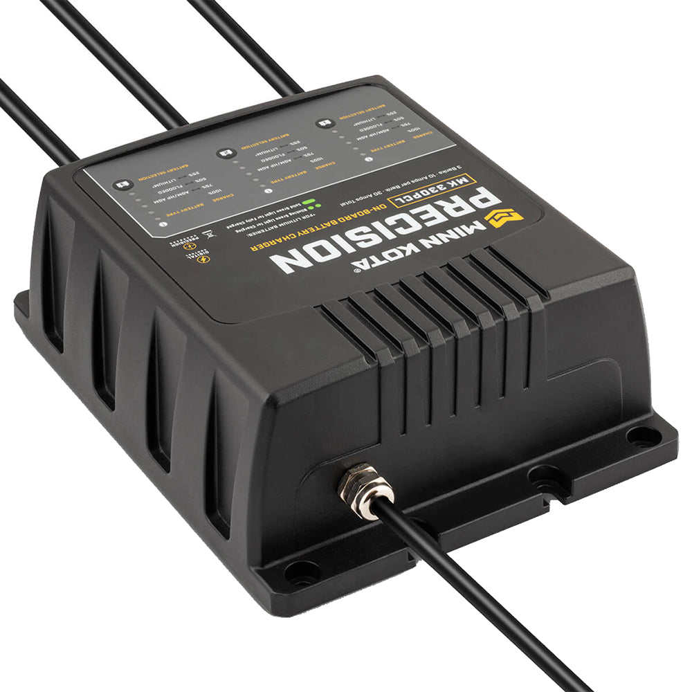Minn Kota On-Board Precision Charger MK-330 PCL 3 Bank x 10 AMP LI Optimized Charger [1833301] Minn Kota