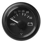 Veratron 52mm (2-1/16") Viewline Voltmeter 18-32V - Black Dial  Bezel [A2C59512458] - BuoyMart.com  Gauges Veratron