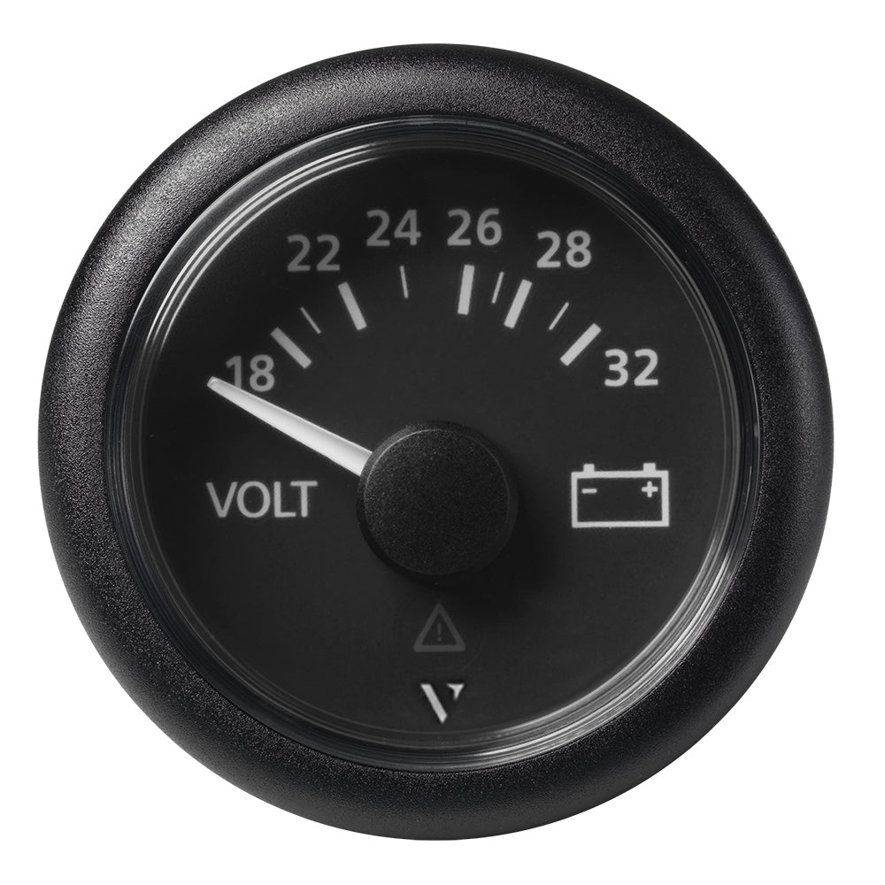Veratron 52mm (2-1/16") Viewline Voltmeter 18-32V - Black Dial  Bezel [A2C59512458] - BuoyMart.com  Gauges Veratron