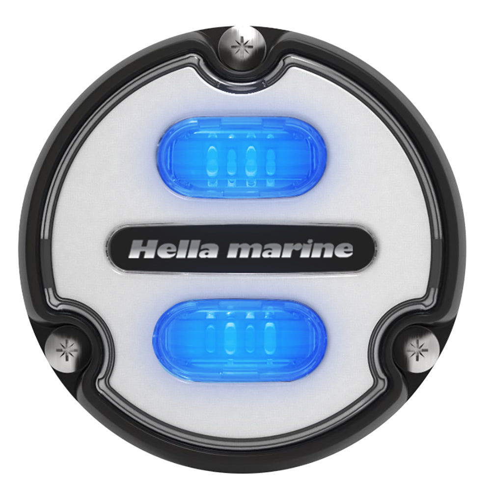 Hella Marine Apelo A1 Blue White Underwater Light - 1800 Lumens - Black Housing - White Lens [016145-011] - BuoyMart.com  Underwater Lighting Hella Marine