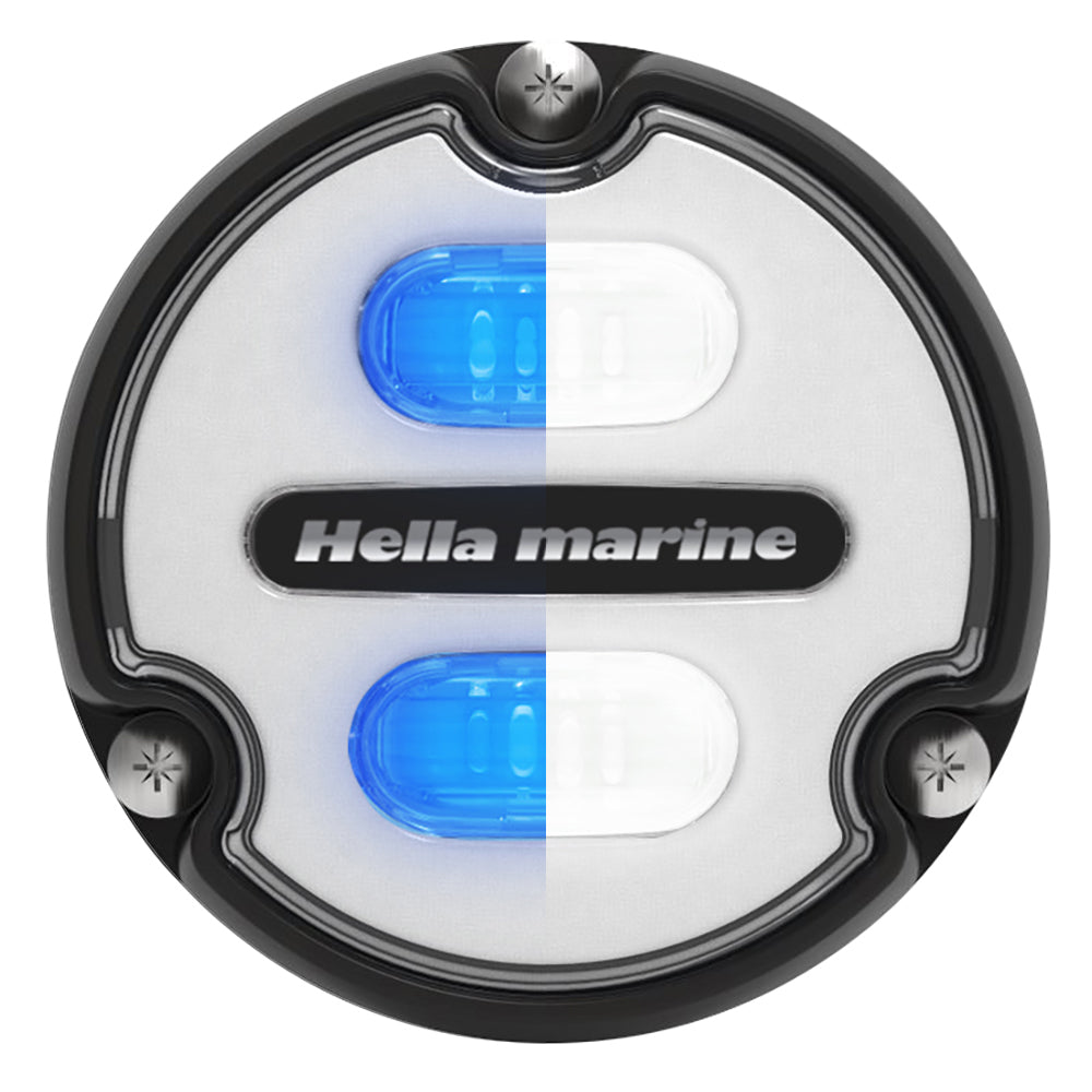 Hella Marine Apelo A1 Blue White Underwater Light - 1800 Lumens - Black Housing - White Lens [016145-011] - BuoyMart.com  Underwater Lighting Hella Marine
