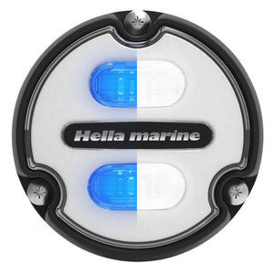 Hella Marine Apelo A1 Blue White Underwater Light - 1800 Lumens - Black Housing - White Lens [016145-011] - BuoyMart.com  Underwater Lighting Hella Marine