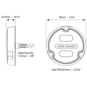 Hella Marine Apelo A1 RGB Underwater Light - 1800 Lumens - Black Housing - White Lens [016146-011] - BuoyMart.com  Underwater Lighting Hella Marine