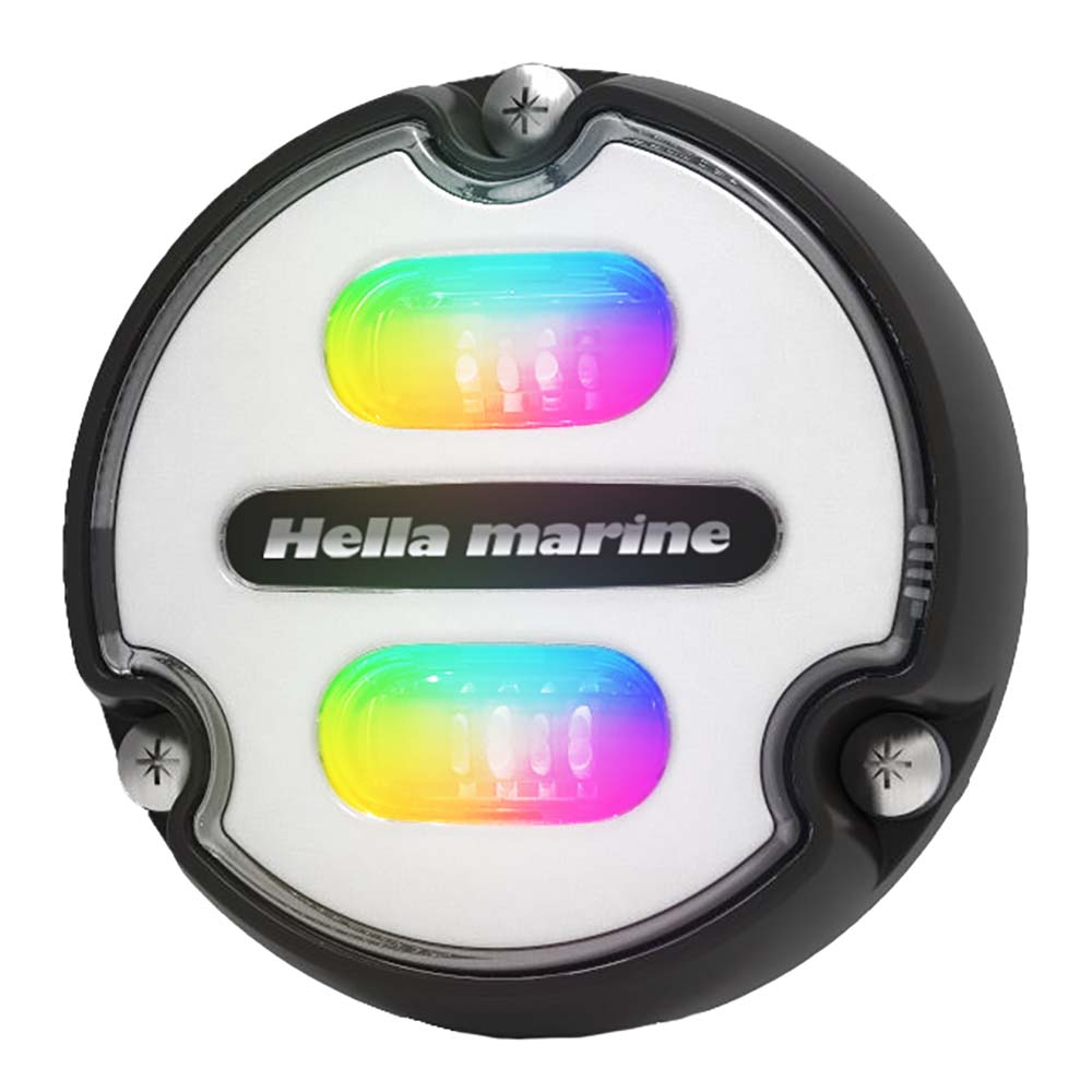 Hella Marine Apelo A1 RGB Underwater Light - 1800 Lumens - Black Housing - White Lens [016146-011] - BuoyMart.com  Underwater Lighting Hella Marine