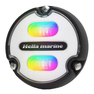 Hella Marine Apelo A1 RGB Underwater Light - 1800 Lumens - Black Housing - White Lens [016146-011] - BuoyMart.com  Underwater Lighting Hella Marine