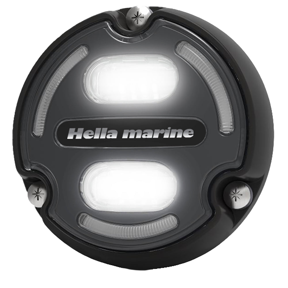 Hella Marine Apelo A2 Blue White Underwater Light - 3000 Lumens - Black Housing - Charcoal Lens w/Edge Light [016147-001] - BuoyMart.com  Underwater Lighting Hella Marine