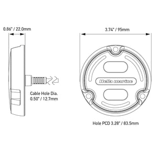 Hella Marine Apelo A2 RGB Underwater Light - 3000 Lumens - Bronze Housing - White Lens w/Edge Light [016148-101] - BuoyMart.com  Underwater Lighting Hella Marine
