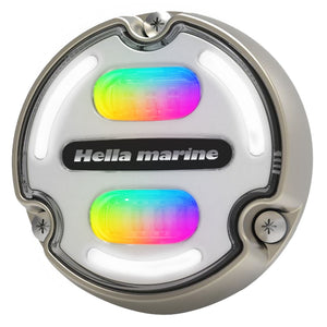 Hella Marine Apelo A2 RGB Underwater Light - 3000 Lumens - Bronze Housing - White Lens w/Edge Light [016148-101] - BuoyMart.com  Underwater Lighting Hella Marine