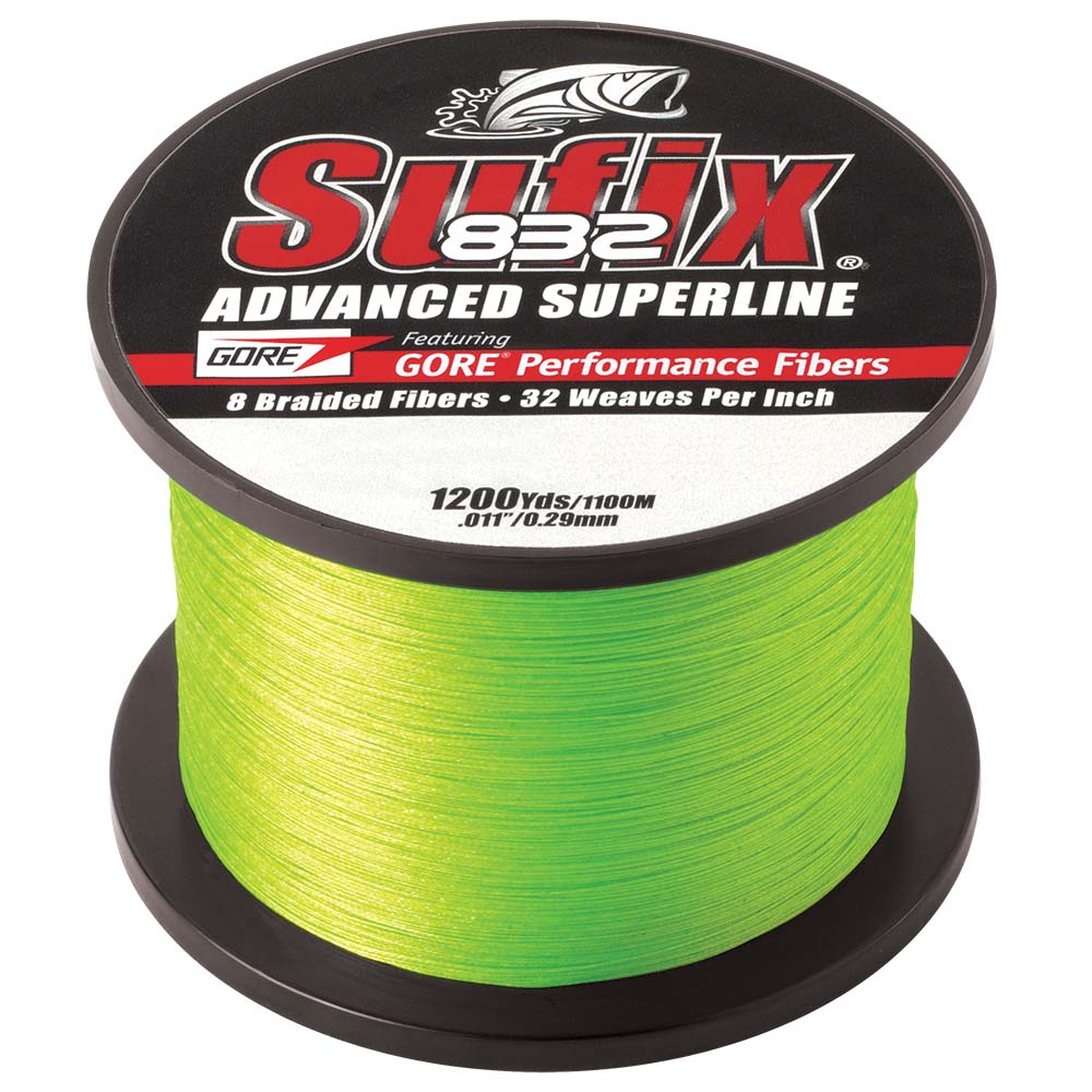 Sufix 832 Advanced Superline Braid - 15lb - Neon Lime - 1200 yds [660-315L] - BuoyMart.com  Lines & Leaders Sufix