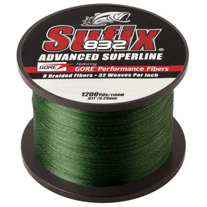 Sufix 832 Advanced Superline Braid - 30lb - Low-Vis Green - 1200 yds [660-330G] - BuoyMart.com  Lines & Leaders Sufix