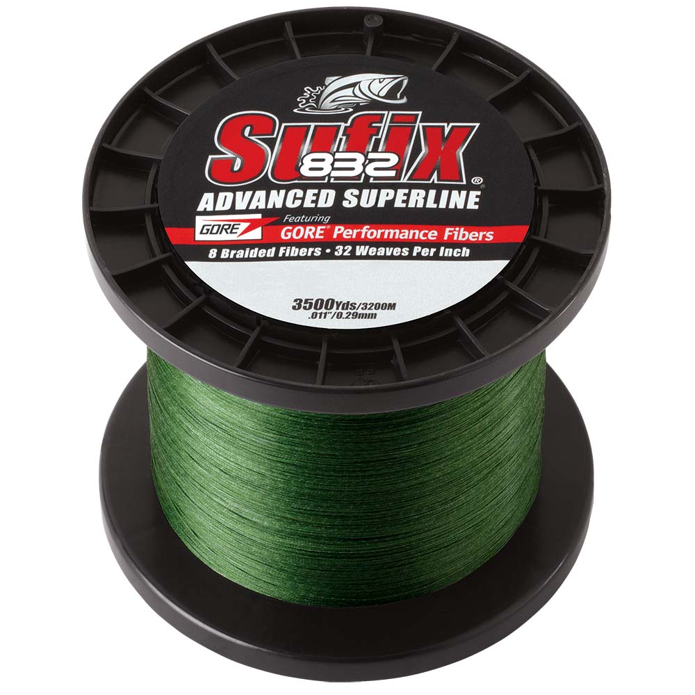 Sufix 832 Advanced Superline Braid - 30lb - Low-Vis Green - 3500 yds [660-430G] - BuoyMart.com  Lines & Leaders Sufix