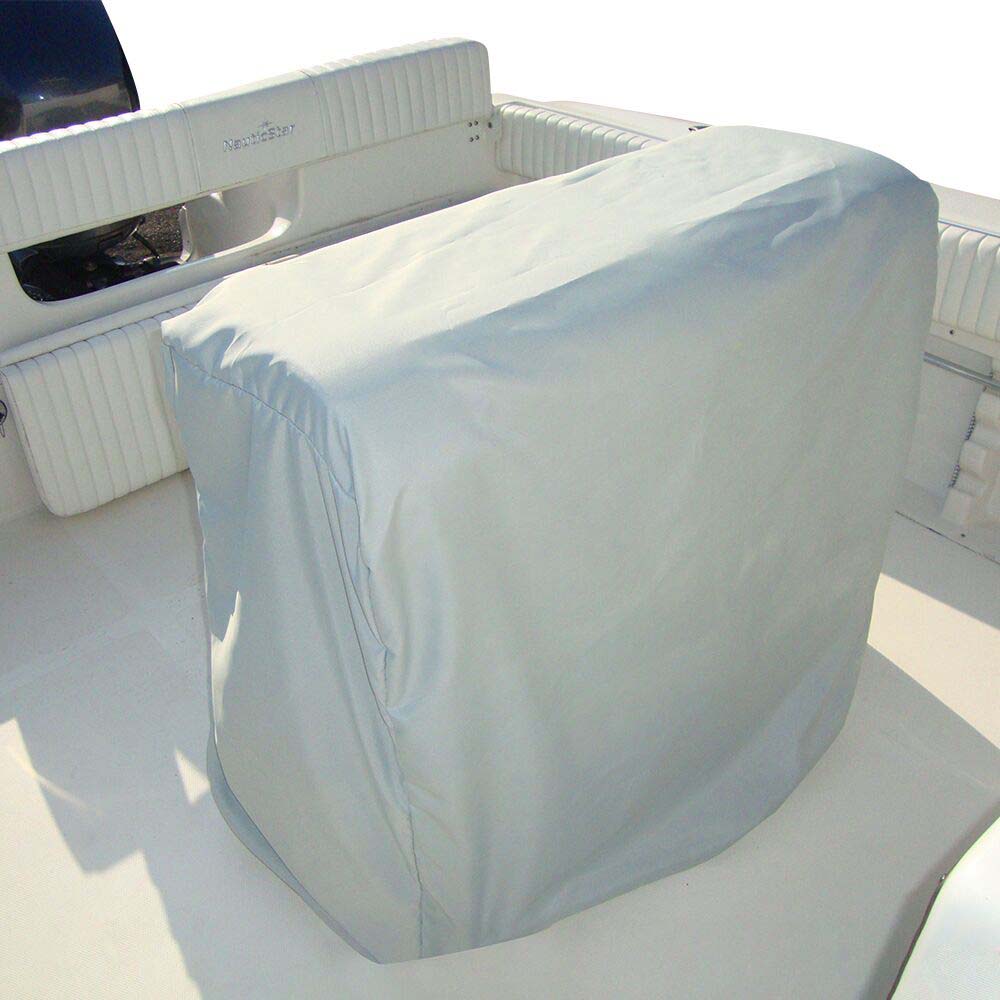 Carver Poly-Flex II Universal Leaning Post Cover - 47"H x 41"W x 24"D - Grey [84013F-10] - BuoyMart.com  Winter Covers Carver by Covercraft