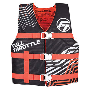Full Throttle Youth Nylon Life Jacket - Pink/Black [112200-105-002-22] - BuoyMart.com  Life Vests Full Throttle