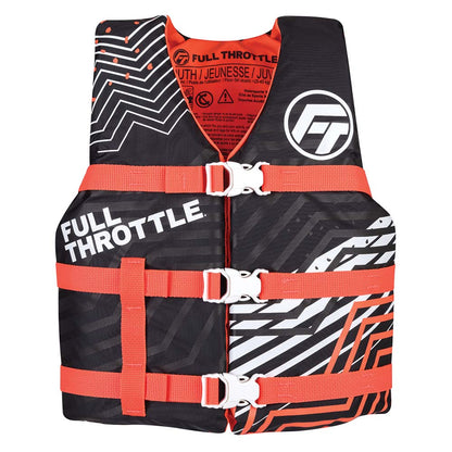 Full Throttle Youth Nylon Life Jacket - Pink/Black [112200-105-002-22] - BuoyMart.com  Life Vests Full Throttle