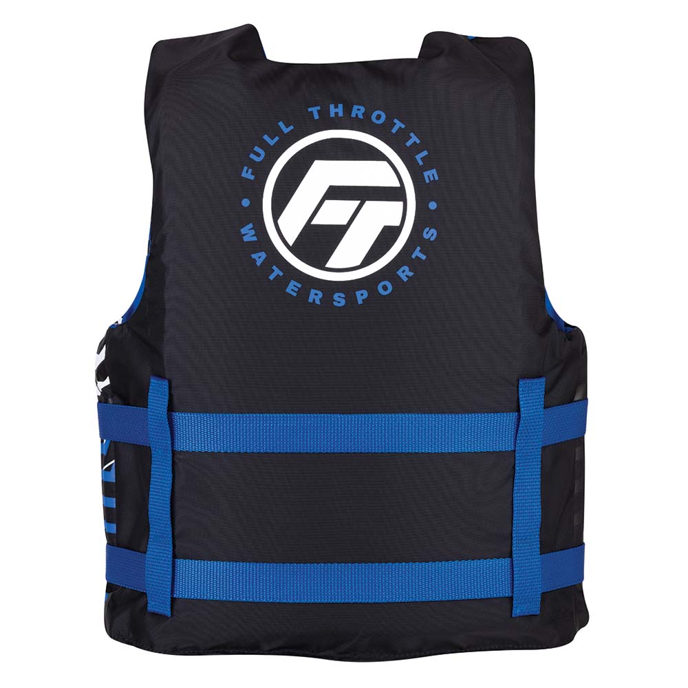 Full Throttle Youth Nylon Life Jacket - Blue/Black [112200-500-002-22] - BuoyMart.com  Life Vests Full Throttle