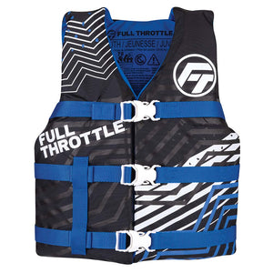 Full Throttle Youth Nylon Life Jacket - Blue/Black [112200-500-002-22] - BuoyMart.com  Life Vests Full Throttle