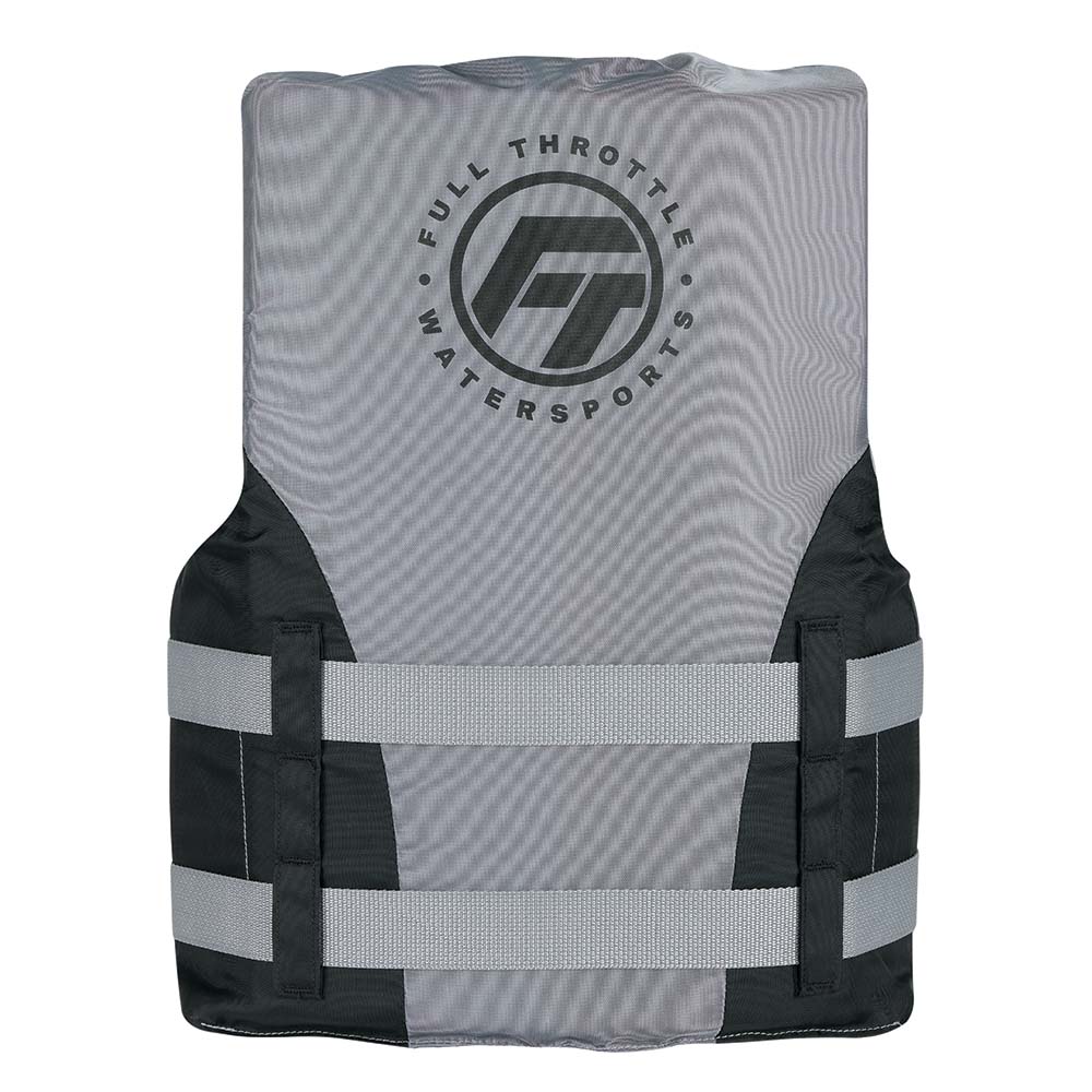 Full Throttle Teen Nylon Life Jacket - Grey/Black [112200-701-010-22] - BuoyMart.com  Life Vests Full Throttle