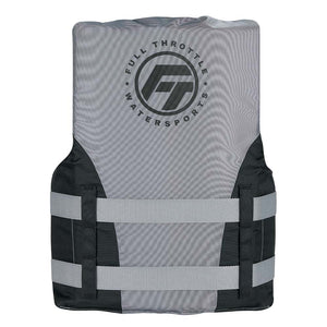 Full Throttle Teen Nylon Life Jacket - Grey/Black [112200-701-010-22] - BuoyMart.com  Life Vests Full Throttle