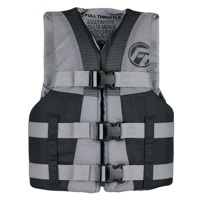 Full Throttle Teen Nylon Life Jacket - Grey/Black [112200-701-010-22] - BuoyMart.com  Life Vests Full Throttle