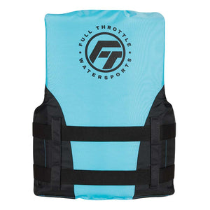 Full Throttle Teen Nylon Life Jacket - Aqua/Black [112200-505-010-22] - BuoyMart.com  Life Vests Full Throttle