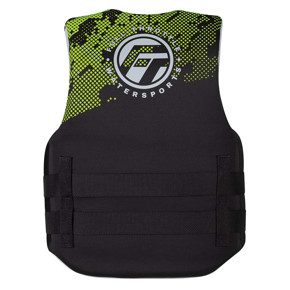 Full Throttle Junior Hinged Neoprene Life Jacket - Green [142400-400-009-22] - BuoyMart.com  Life Vests Full Throttle