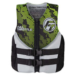 Full Throttle Junior Hinged Neoprene Life Jacket - Green [142400-400-009-22] - BuoyMart.com  Life Vests Full Throttle