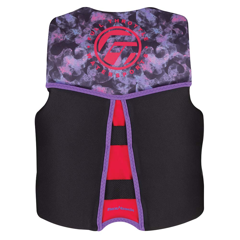Full Throttle Youth Rapid-Dry Flex-Back Life Jacket - Pink/Black [142500-105-002-22] - BuoyMart.com  Life Vests Full Throttle