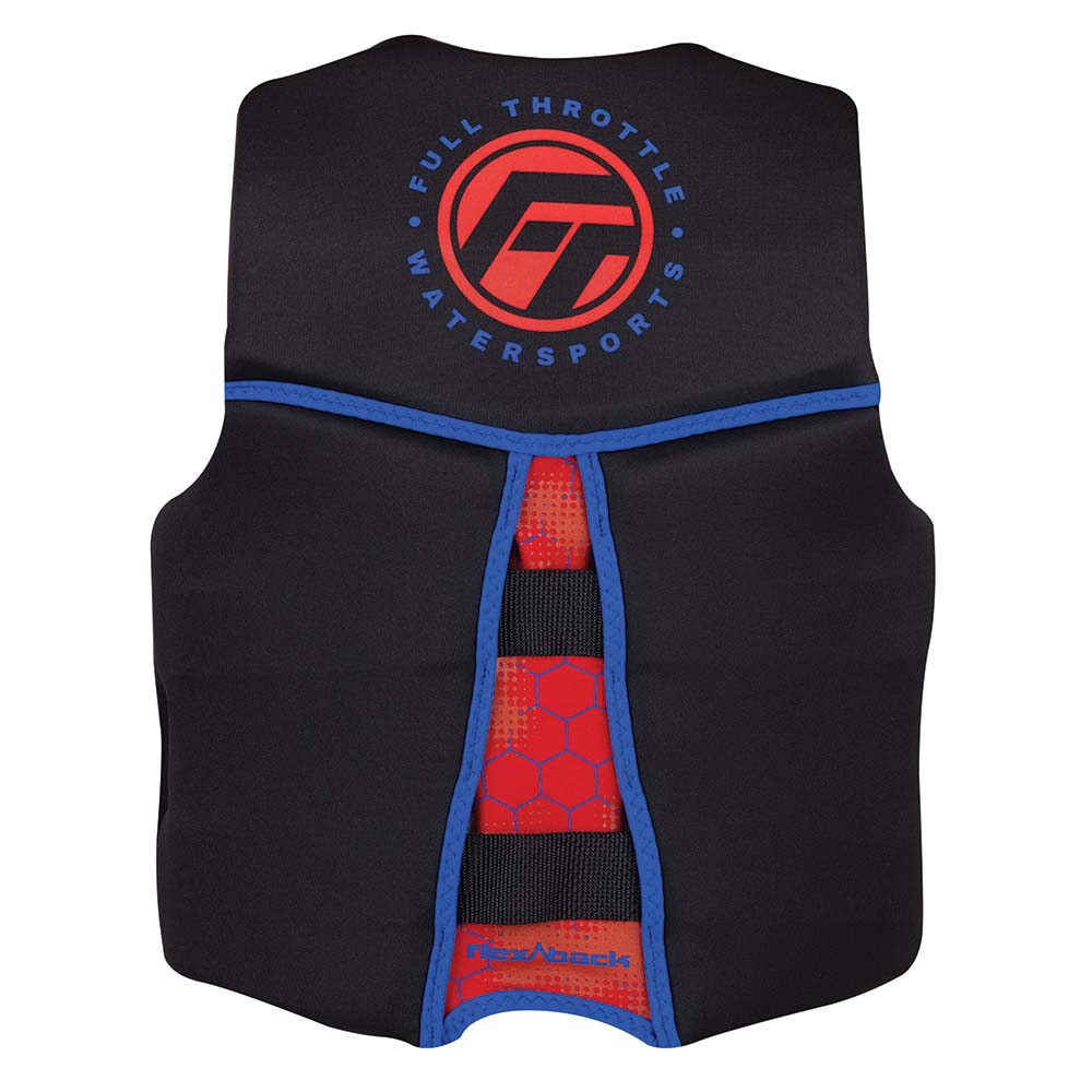 Full Throttle Youth Rapid-Dry Flex-Back Life Jacket - Red/Black [142500-100-002-22] - BuoyMart.com  Life Vests Full Throttle