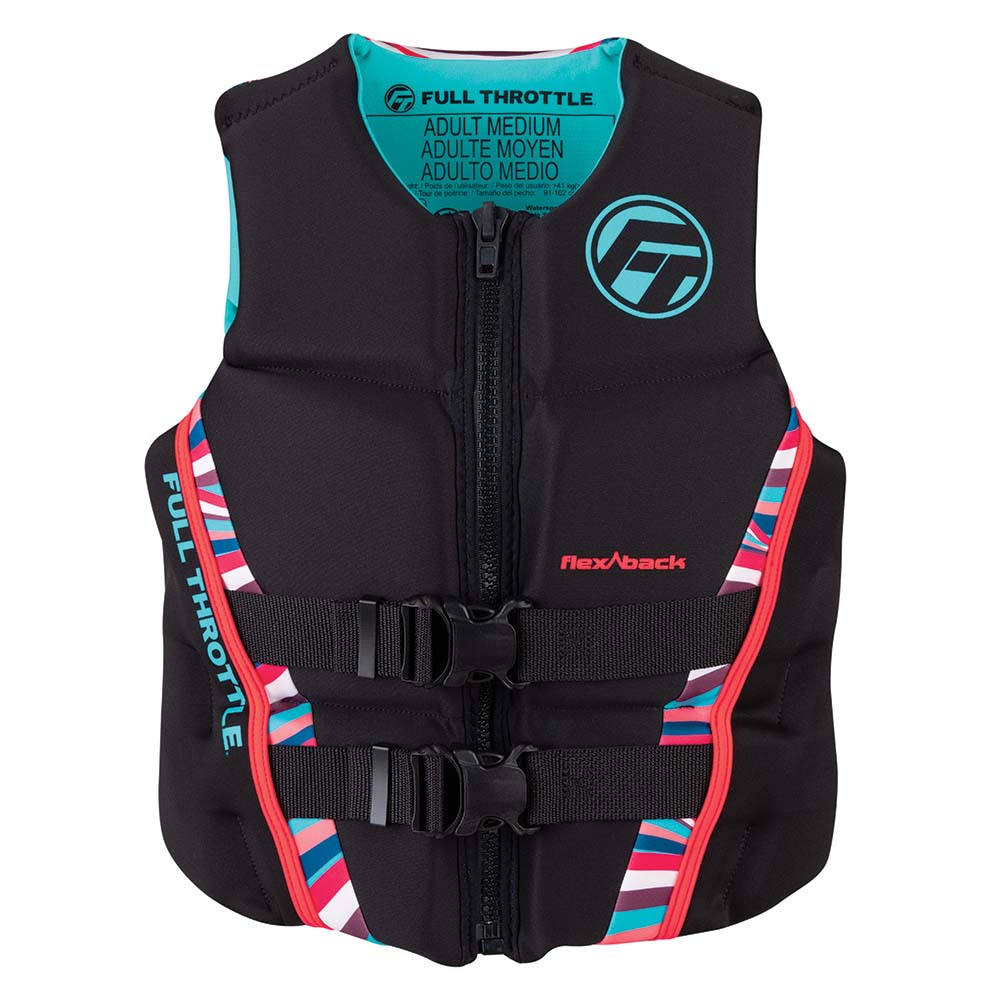 Full Throttle Womens Rapid-Dry Flex-Back Life Jacket - Womens XS - Pink/Black [142500-105-810-22] - BuoyMart.com  Life Vests Full Throttle