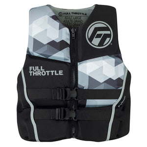 Full Throttle Mens Rapid-Dry Flex-Back Life Jacket - XL - Black/Grey [142500-701-050-22] - BuoyMart.com  Life Vests Full Throttle
