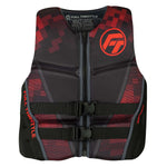 Full Throttle Mens Rapid-Dry Flex-Back Life Jacket - M - Black/Red [142500-100-030-22] Full Throttle