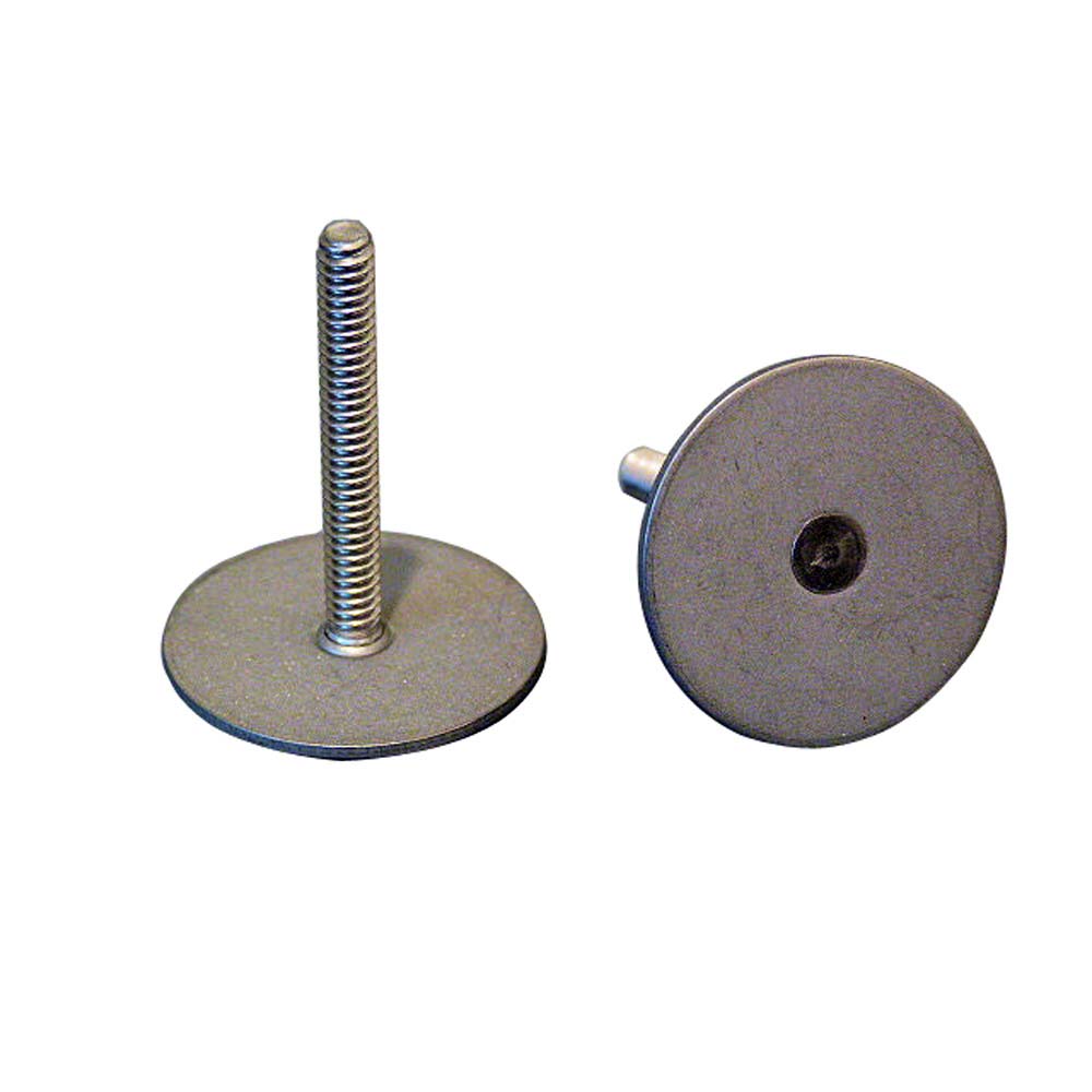 Weld Mount Stainless Steel Stud 1.25" Base 10 x 24 Threads 1.00" Tall - 15 Quantity [102416] - BuoyMart.com  Steering Systems Weld Mount