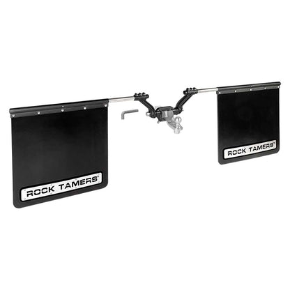 ROCK TAMERS 3" Hub Mudflap System - Matte Black/Stainless [00112] - BuoyMart.com  Hitches & Accessories ROCK TAMERS