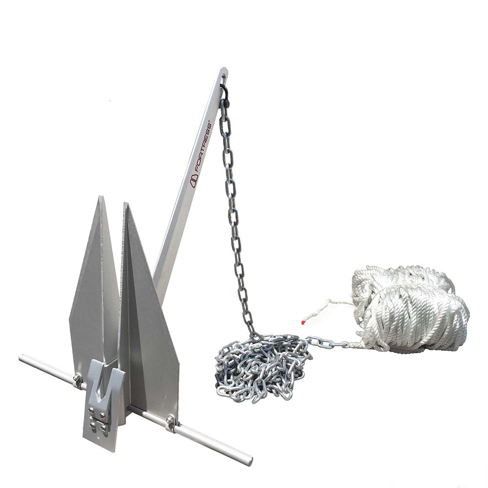 Fortress FX-16 Complete Anchoring System [FX-16-AS] - BuoyMart.com  Anchors Fortress Marine Anchors
