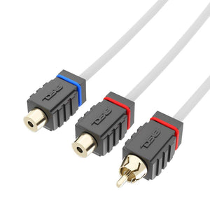 DS18 Marine Tinned OFC RCA Cable - 2 Female to 1 Male  [MOFCR-2F1M] DS18