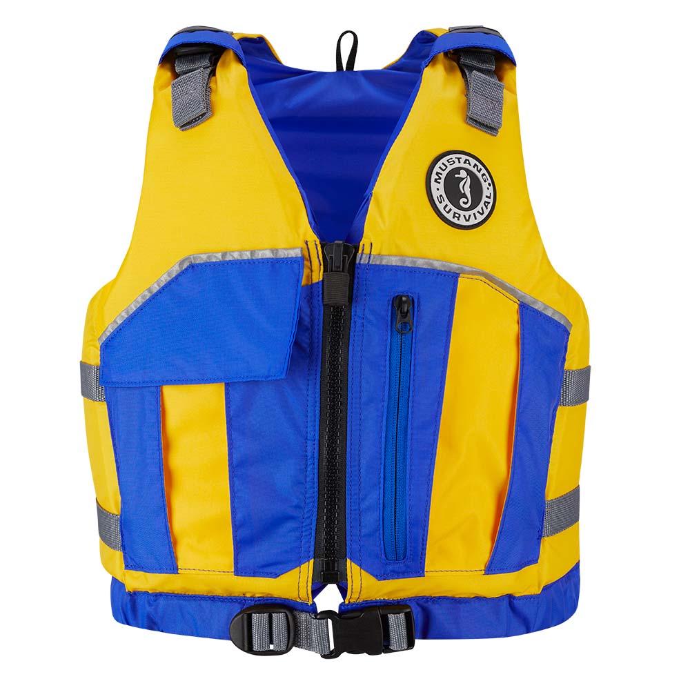 Mustang Youth Reflex Foam Vest - Yellow/Royal Blue [MV7030-220-0-216] Mustang Survival