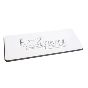 SeaDek Mako Logo Helm Pad - White/Storm Grey Embossed [39638-80375] - BuoyMart.com  Deck / Galley SeaDek