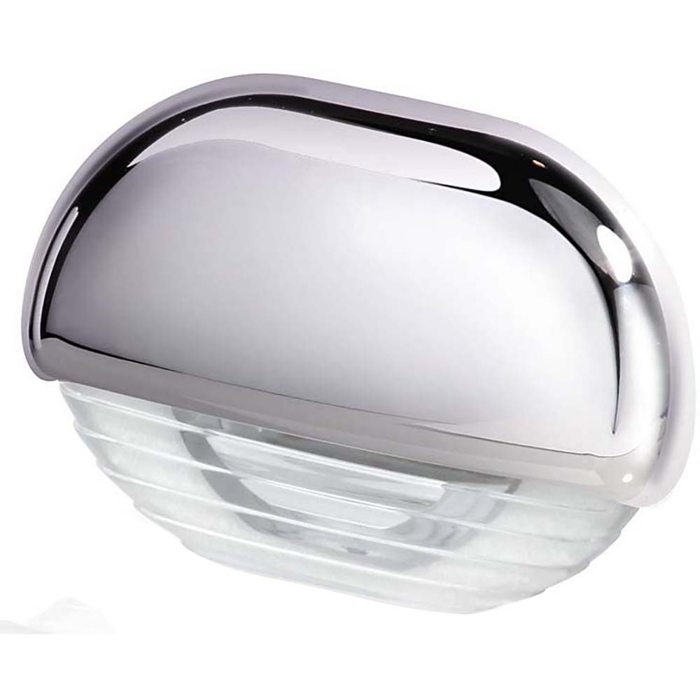 Hella Marine White LED Easy Fit Step Lamp w/Chrome Cap [958126001] - BuoyMart.com  Interior / Courtesy Light Hella Marine