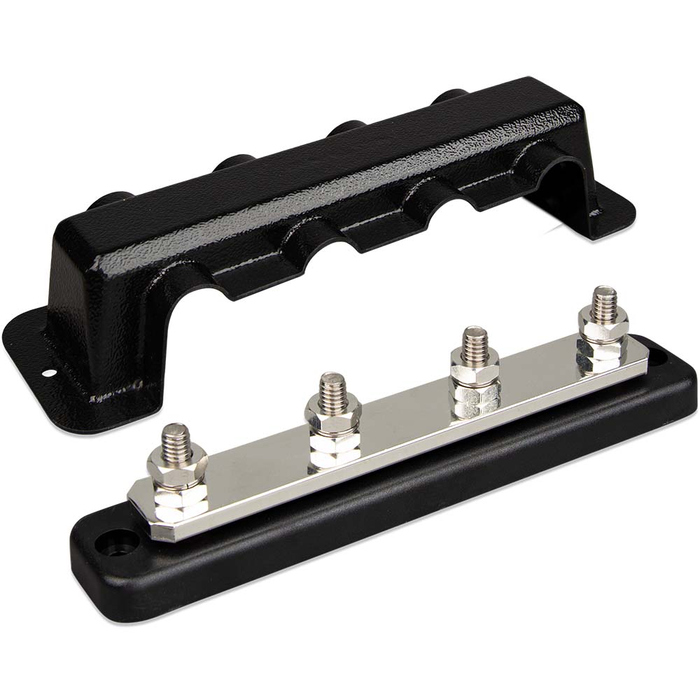 Victron Busbar 250A 4P  Cover 4X 5/16" Terminals [VBB125040010] - BuoyMart.com  Busbars, Connectors & Insulators Victron Energy