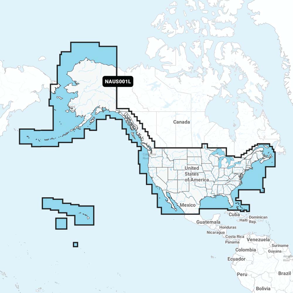 Navionics NAUS001L - U.S.  Coastal Canada - Navionics+ [010-C1366-30] - BuoyMart.com  Navionics + Navionics