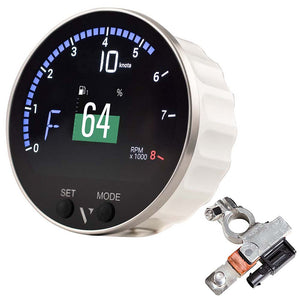 Veratron 85mm (3-3/8") VMH-35 Multifunction Gauge w/Battery Sensor [B00085502] - BuoyMart.com  Gauges Veratron