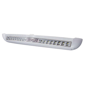 Lumitec Razor Light Bar - Flood - White Housing w/Inverted Logo Flush Mount [101590] - BuoyMart.com  Light Bars Lumitec