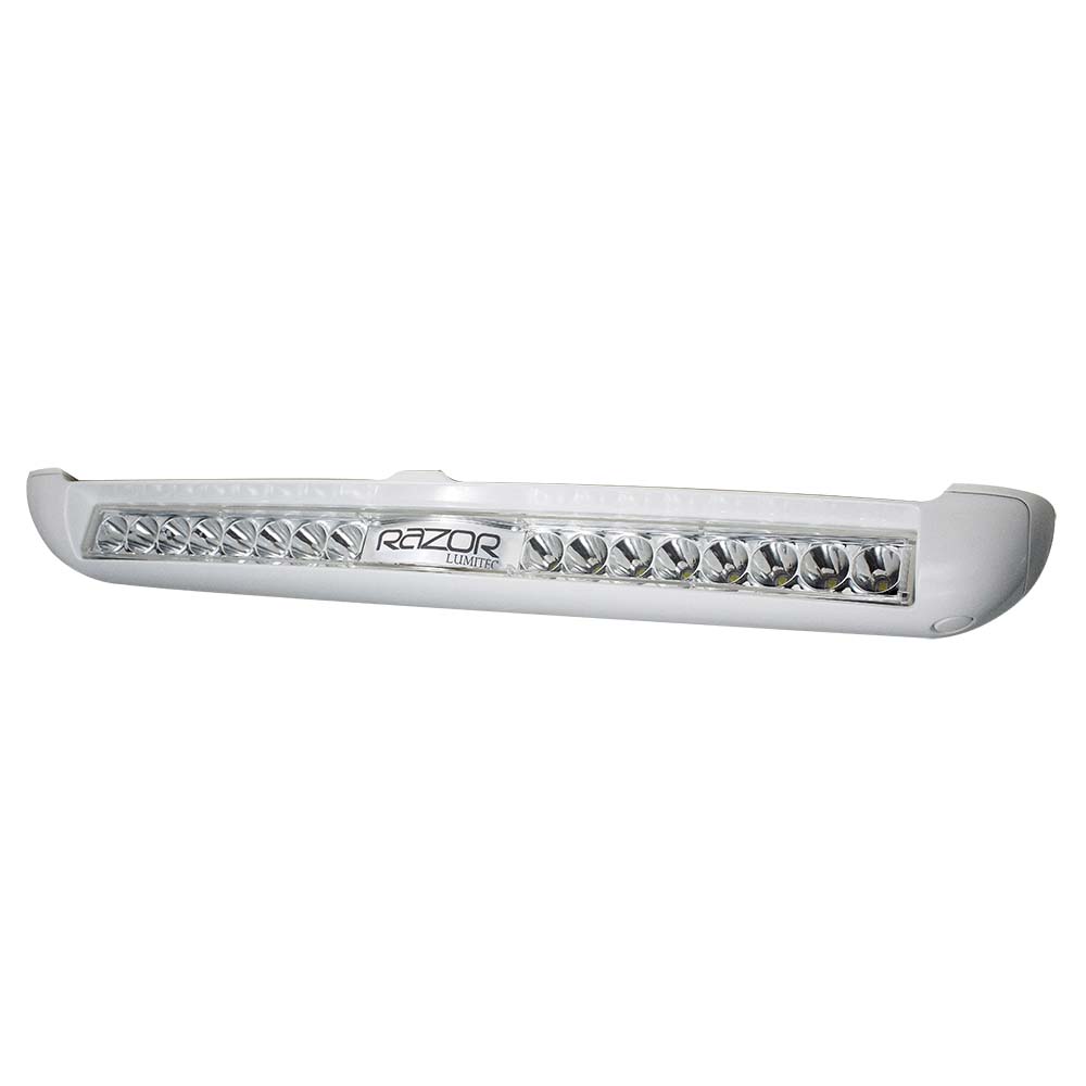Lumitec Razor Light Bar - Spot - White Housing w/Inverted Logo Flush Mount [101603] - BuoyMart.com  Light Bars Lumitec
