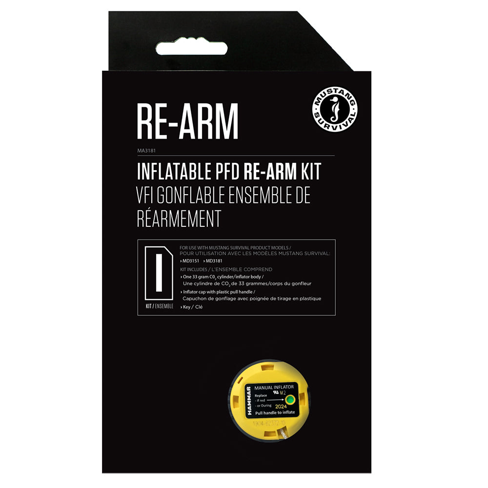 Mustang Re-Arm Kit I 33g Hammar - Manual [MA3181-0-0-101] - BuoyMart.com  Accessories Mustang Survival