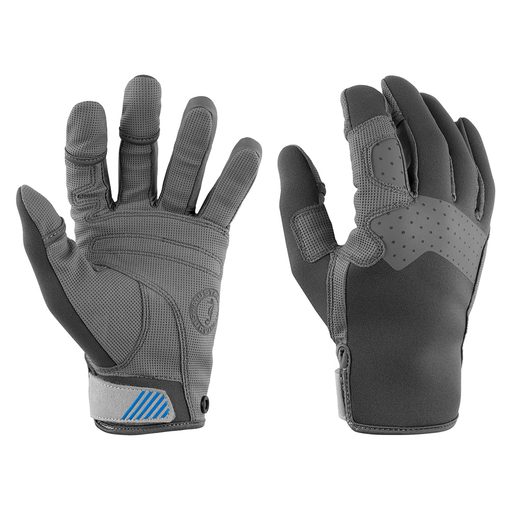 Mustang Traction Closed Finger Gloves - Grey/Blue - Large [MA600302-269-L-267] Mustang Survival