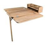 Whitecap Cockpit Table w/Folding Leaves  4 Cupholders - Teak [61392C] - BuoyMart.com  Teak Whitecap