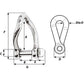 Wichard Self-Locking Twisted Shackle - Diameter 6mm - 1/4" [01223] - BuoyMart.com  Shackles/Rings/Pins Wichard Marine