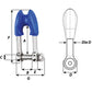 Wichard Thimble Shackle - Captive Pin - Diameter 10mm - 13/32" [01495] - BuoyMart.com  Shackles/Rings/Pins Wichard Marine